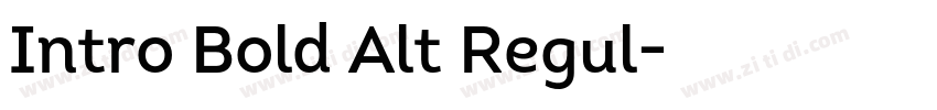 Intro Bold Alt Regul字体转换